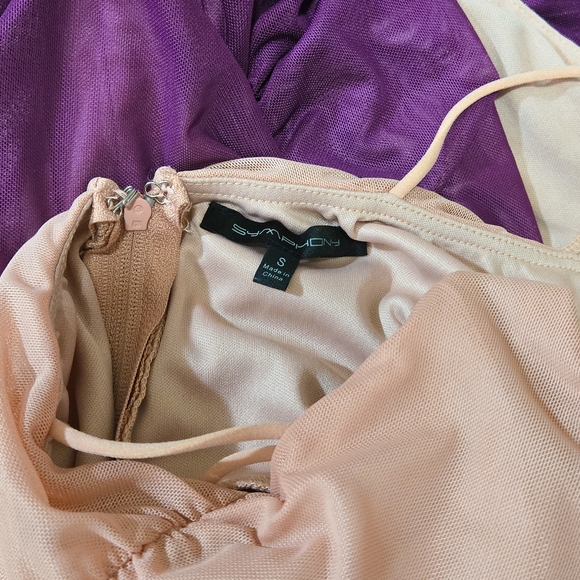 Boutique Rima Bustier Ombre Ruched Maxi Dress - Picture 4 of 4